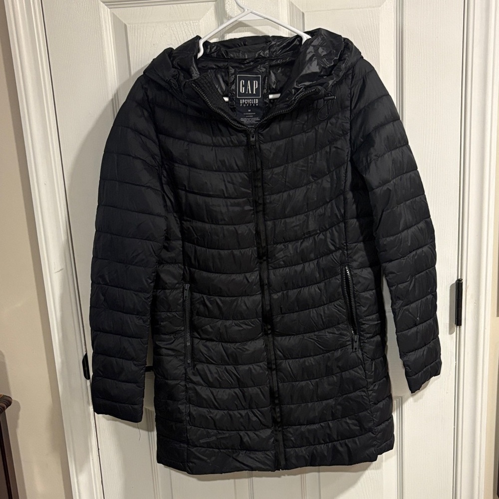 GAP Women's Quilted Black Puffer Coat